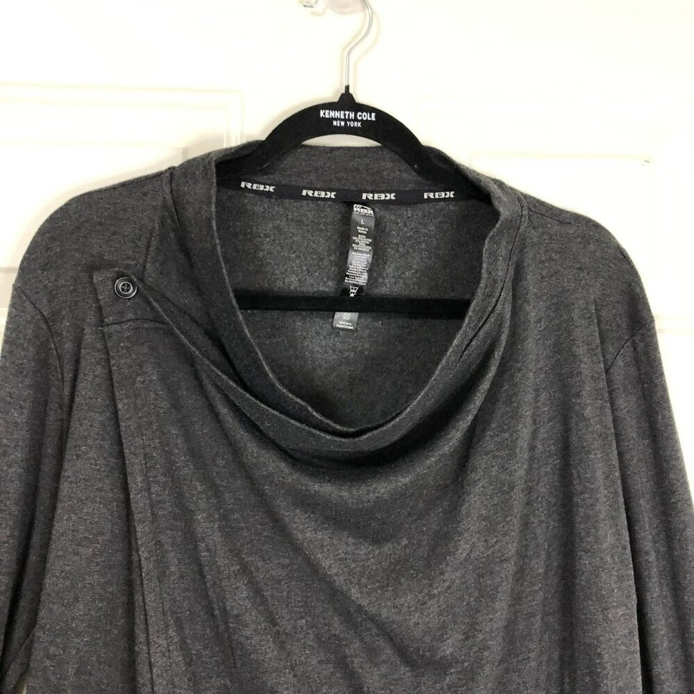 Rbx Live Life Active Cardigan Sweater Lightweight Draped Womens Layer Size L - Picture 4 of 13